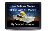 How to make money online with no money