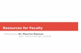 Resources for Faculty