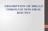 Absorption of drugs by non-oral routes