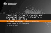 Panel 1. Tackling climate change and ensuring energy security - Dr Subho Banerjee, Dept Industry (Australia)