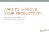 Apps to improve your productivity in your business or personal life