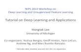 2010 deep learning and unsupervised feature learning