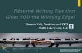 Resume Writing Tips that Gives YOU the Winning Whitepaper Updated