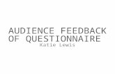 Audience feedback of questionnaire