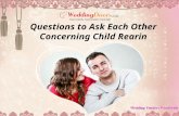 Questions to ask each other concerning child rearin