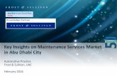F&S-Key Insights on Maintenance Services Market in Abu Dhabi City