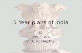 5 yr plans of india & niti aayog