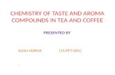 CHEMISTRY OF TASTE AND AROMA COMPOUNDS IN TEA AND COFFEE