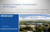 Survey of Program Transformation Technologies