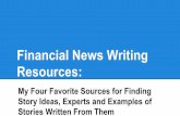 Financial News Writing Resources