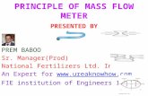 Principle of mass flow meter