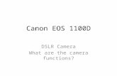 Canon EOS 1100D Functions-Secondary Education Resource