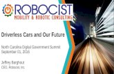 N Carolina DGS 16 presentation - Driverless Cars and Our Future - J Barghout