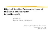 When Audio Becomes Data: The Management and Storage of Digital ...