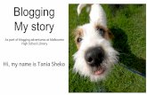 Blogging: My story - Alia seminar workshop presentation August 20, 2016