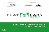 Flat6Labs Jeddah Investor brief Spring 2015