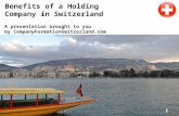 Benefits of a Holding Company in Switzerland