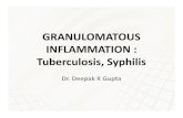 Granulomatous inflammation tuberculosis syphillis