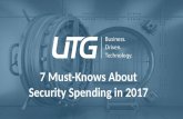 7 must knows about security spending in 2017