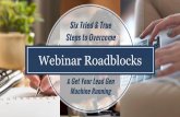 Six tried and true steps to overcome webinar roadblocks for sales growth