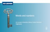 KU Leuven - Words and numbers - ICoC