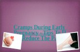 Cramps during early pregnancy  tips to help