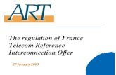 The regulation of France Telecom's reference offer