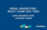 Lead magnet and landing pages