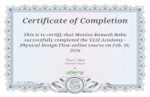 Physical Design flow certificate