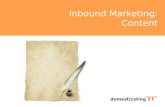 Inbound Marketing Workshop - Content