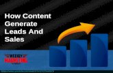 How content generates leads ppt