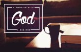 Communion With God | 15 November 2015 | Joe van den Berg