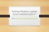 Fix windows update error 0x00001 ada
