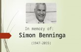 In memory of Simon Benninga