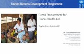 Green Procurement for Global Health Aid