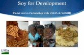 Soy for development - planet aid in partnership with usda & wishh