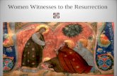 Women Witnesses to the Resurrection