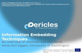 PERICLES Information Embedding Techniques