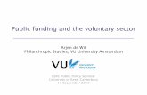 Public funding and the voluntary sector