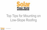 Top Tips for Mounting on Low-Slope Roofing