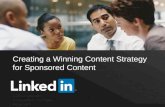 Live Webinar: Creating a Winning Content Strategy for Sponsored Content
