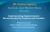 Actions are Better than Words! Implementing Improvements Recommended by Patients and Families