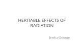 Heritable effects of radiation 14.11.14