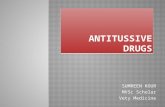 Antitussive drugs