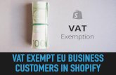 VAT Exempt EU business customers in Shopify