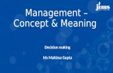 Management Concepts and Meaning and more