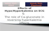 Effects of hypo & hyper kalemia