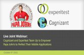 Webinar: Cognizant and Experitest Team Up to Empower Papa John's to Perfect Their Mobile Application