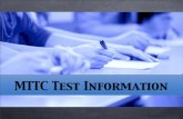 MTTC Test Information