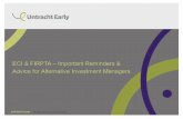 ECI & FIRPTA - Important Reminders & Advice for Alternative Investment Managers